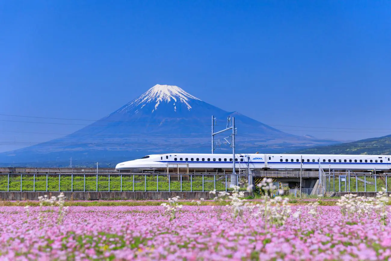 de Tokio a Monte Fuji shinkansen