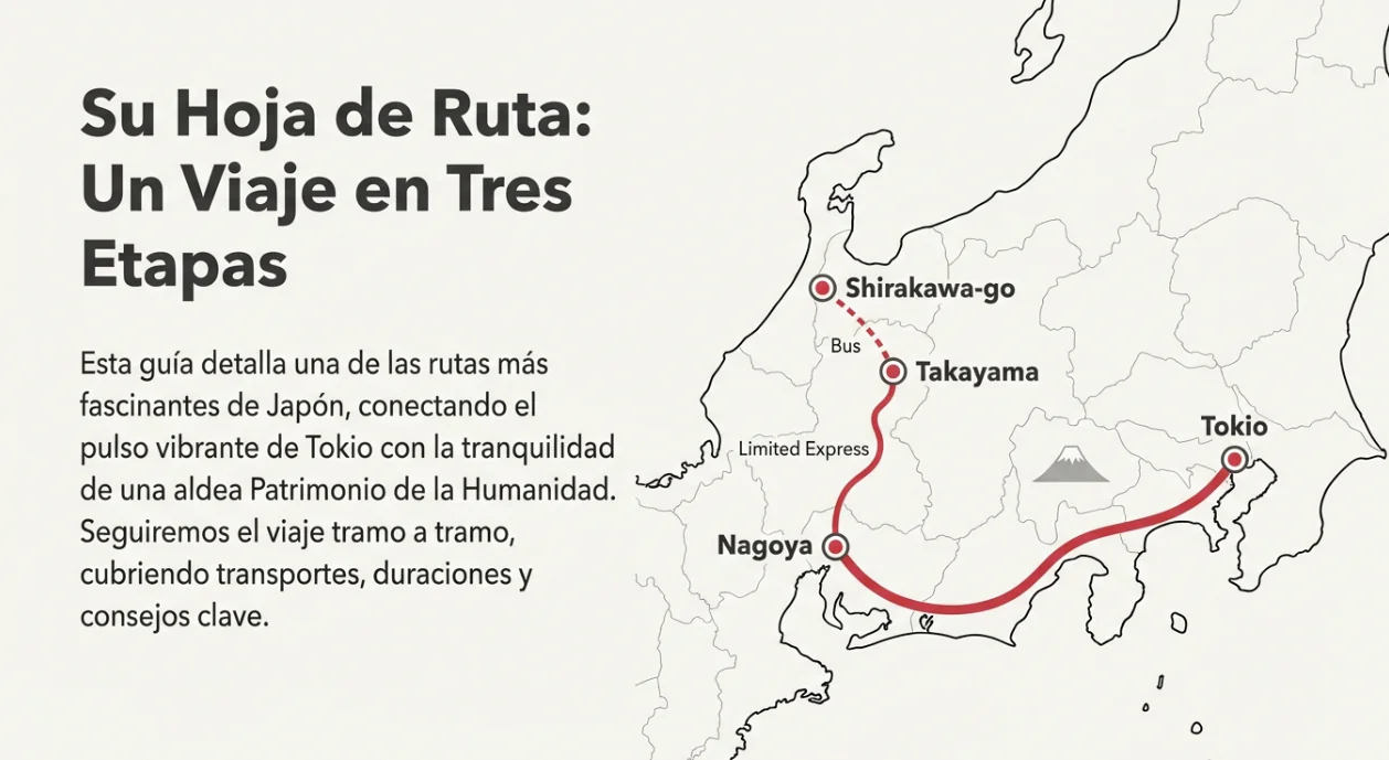 como ir de Tokio a Shirakawa go